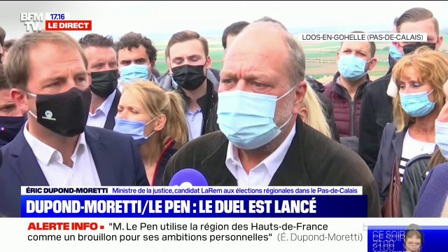 Éric Dupond-Moretti: Je ne veux pas chasser sur les terres du Front national, je veux chasser le Front national de ces terres