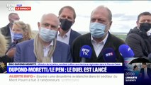 Éric Dupond-Moretti juge les propos de Marine Le Pen sur les bracelets anti-rapprochement 