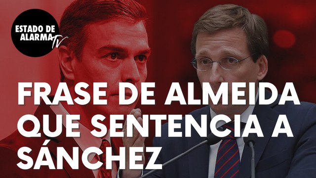 La frase de José Luís Martínez-Almeida que sentencia a Pedro Sánchez: “De derrota en derrota…”