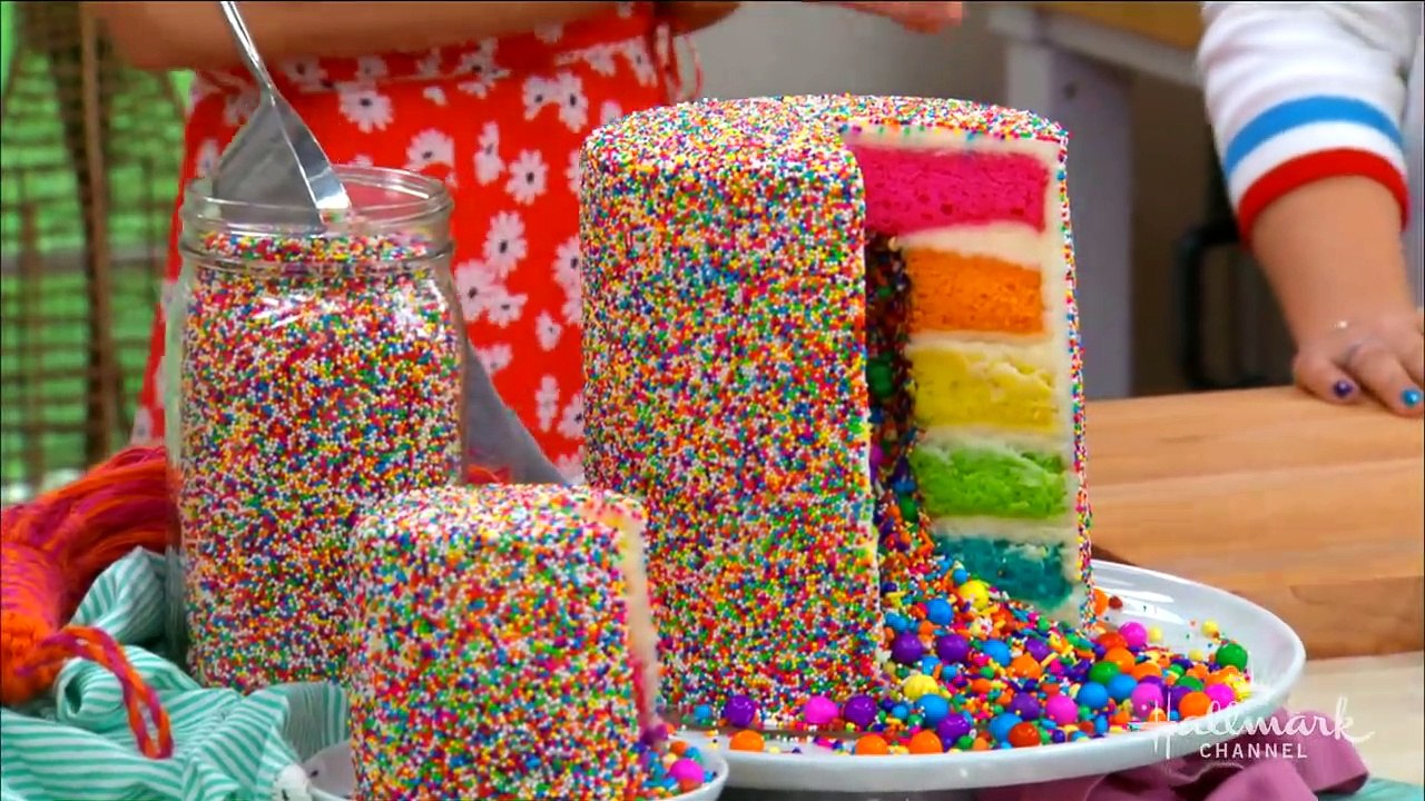 Amirah Kassem'S Rainbow Explosion Cake - Home & Family