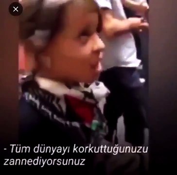 Filistinli küçük kızdan İsrailli teröristlere büyük ders!