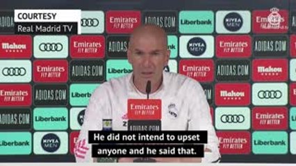 Hazard has apologised and meant no offence - Zidane