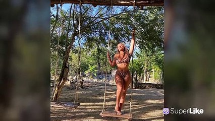 María Legarda subió la temperatura mientras preparaba un coctel