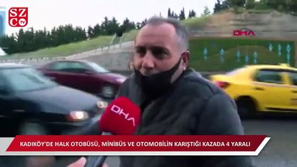 Kadıköy'de zincirleme kaza: 4 yaralı