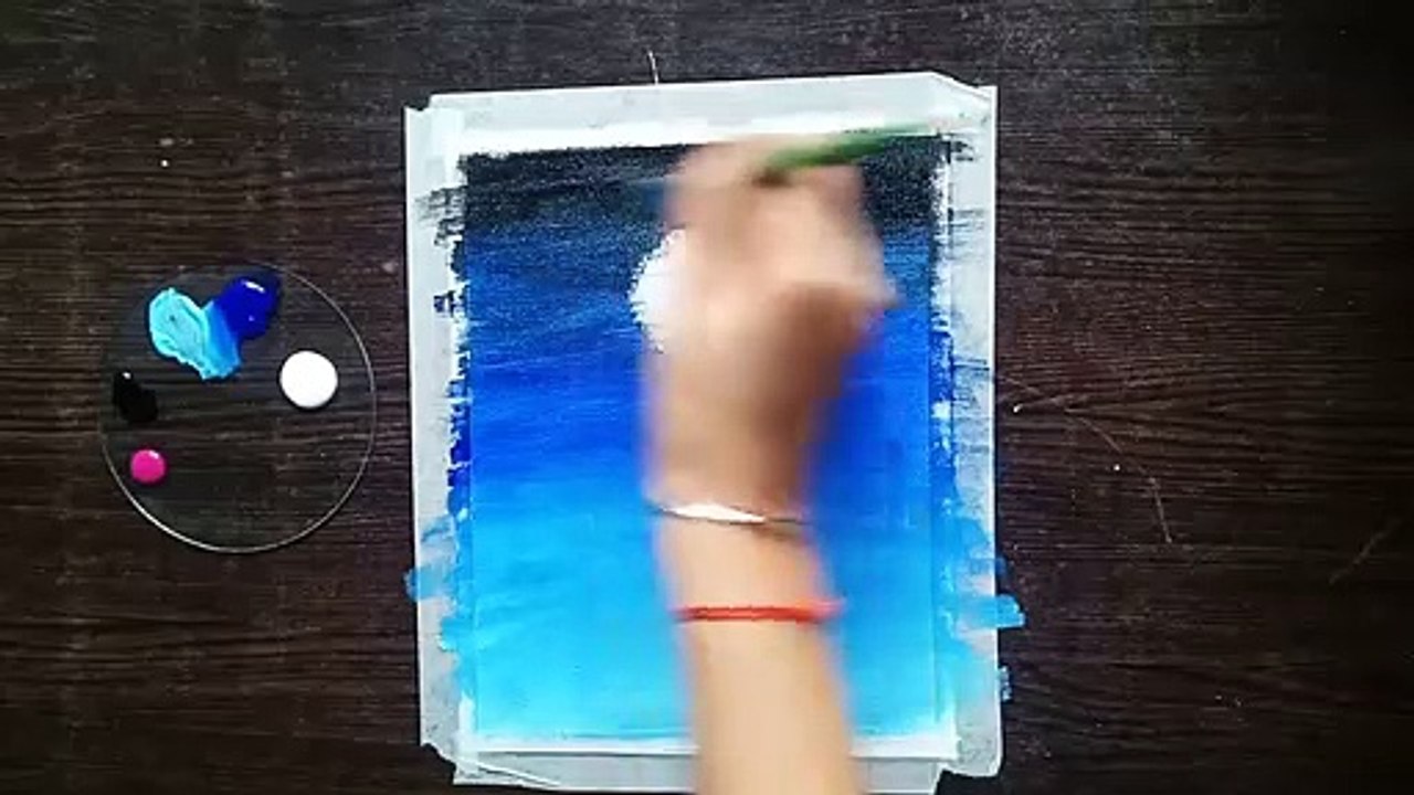 Canvas Painting For Beginners/ Easy Canvas Painting Ideas