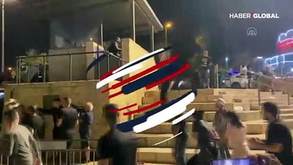 İsrail polisi Doğu Kudüs'ün Şam Kapısı'nda Filistinlilere müdahale etti