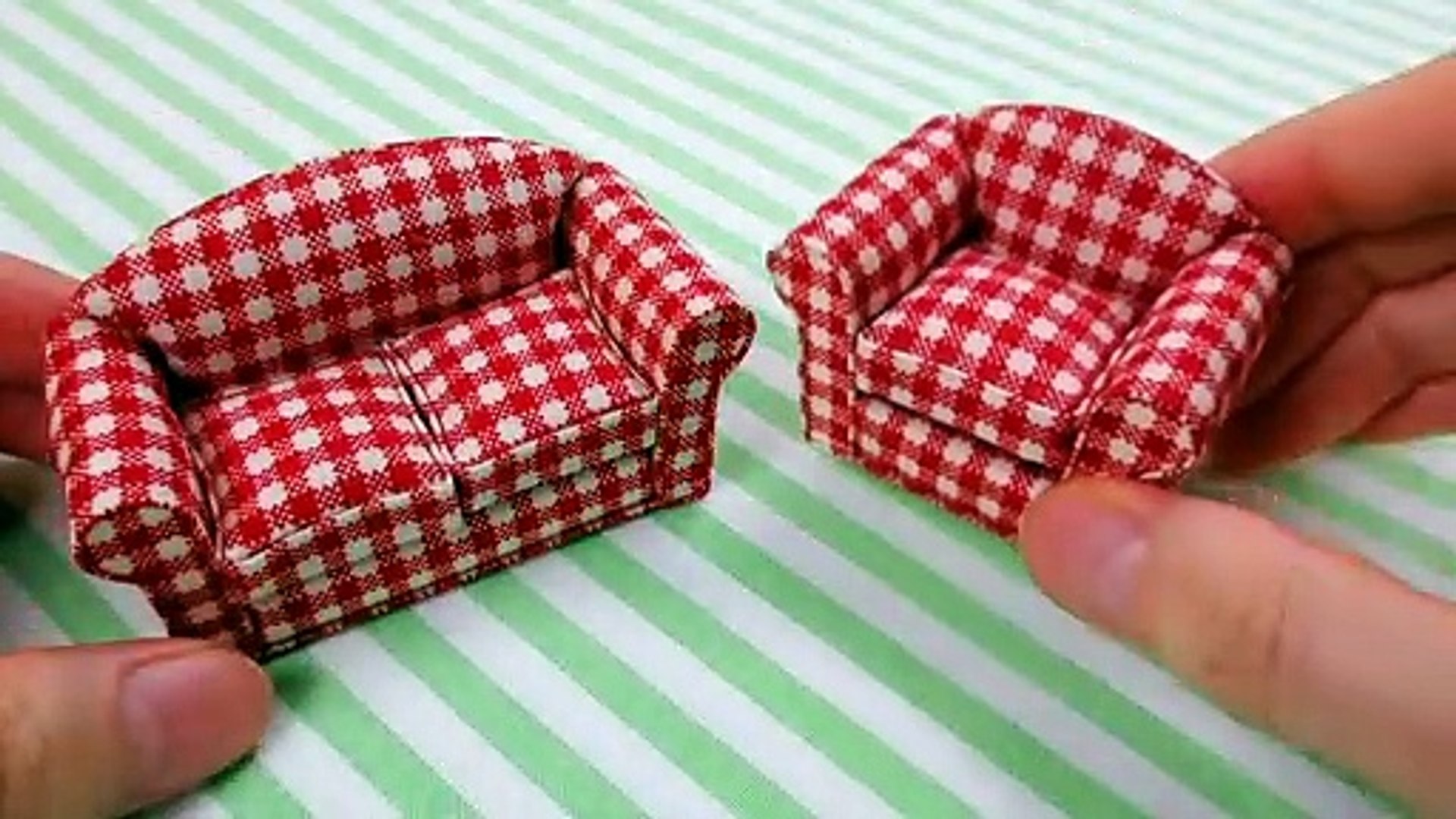 How To Make Mini Mini Sofa, Easy Craft Ideas