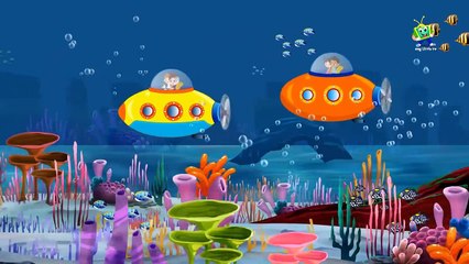 Supercar Rikki Finds Monster Underwater Rescue Baby Shark & Kids | Car Cartoon Rhyme