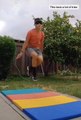 Blindfolded Guy Shows off Cool Jump Rope Tricks