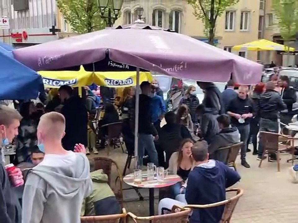 Arlon - les terrasses font le plein samedi après-midi