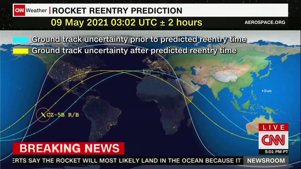 Chinese Rocket Debris Reportedly Crashes Into Indian Ocean