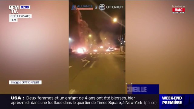 Violences urbaines à Fréjus: un policier du syndicat Alliance évoque une nuit de chaos