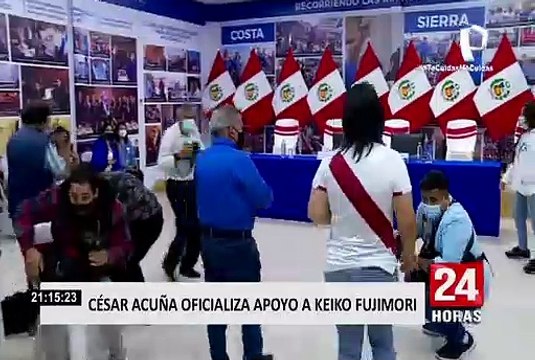 Segunda vuelta: César Acuña oficializa respaldo a Keiko Fujimori