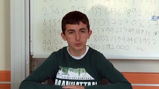 Pi sayısının 3 bin 141 basamağını ezberledi!