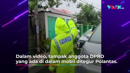 Arogan! Anggota DPRD Malut Sengaja Tabrak Polantas
