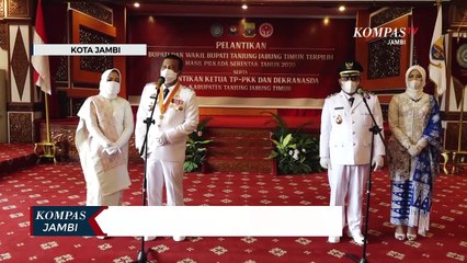 Bupati dan Wakil Bupati Tanjabtim Dilantik