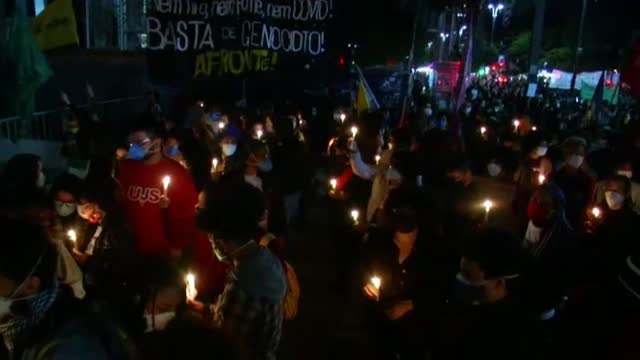 Cientos de brasileños se concentran en Sao Paulo para exigir justicia por las víctimas de la redada de Río