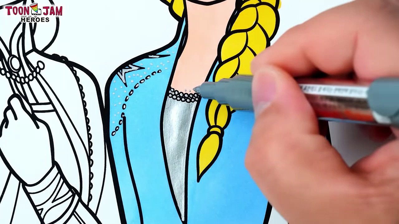 Frozen 2 Elsa And Anna Drawing And Coloring