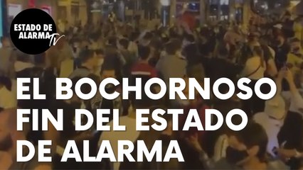 Bochornosas imágenes tras concluir el ‘estado de alarma’ en Madrid y Barcelona