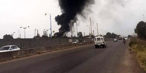 Son dakika: - Suriye'de rejime ait petrol rafinerisinde yangın