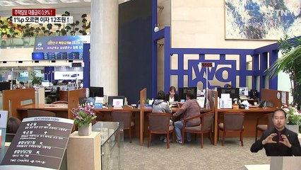 가계대출 금리 '꿈틀'..."1%p 오르면 이자 12조 원 껑충" / YTN
