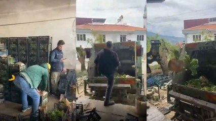 Eskişehir’de satılamayan kasalarca yeşillik çöpe döküldü, üreticiler isyan etti