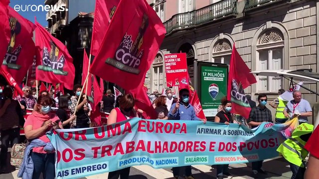 Протесты в Порту на фоне социального саммита ЕС