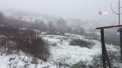 Doğu Karadeniz'de Mayıs'ta yaylalarda kar sürprizi