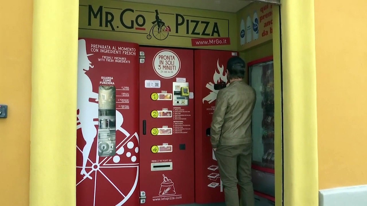 Rom: Automat bäckt "Pizza Macchina"