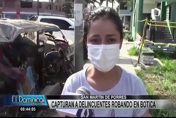 SMP: caen tres de los cinco delincuentes que robaron 35 mil soles en botica