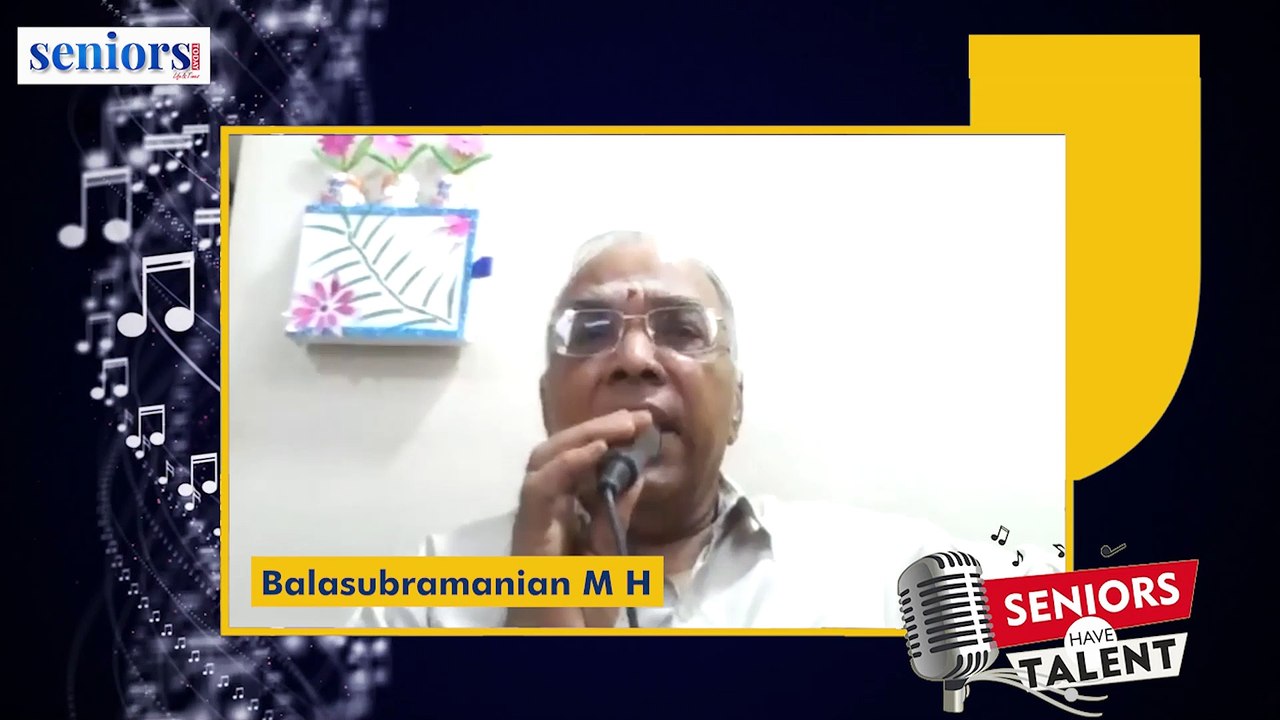 Balasubramanian M H Performing at Seniors Have Talent | Season Four Round A | Singing Contest | Seniors Today E-magazine