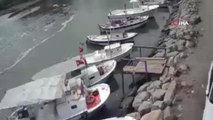 Hatay'da oluşan gel-git balıkçı teknelerini sürükledi