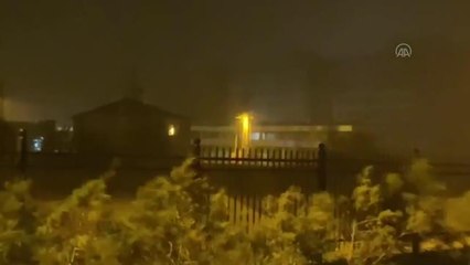 Şiddetli fırtına ağaçları devirdi