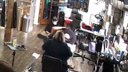 Lady Tumbles to the Floor as Tattoo Table Collapses