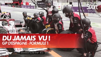 Un pneu neuf ... mais pas gonflé - GP d'Espagne
