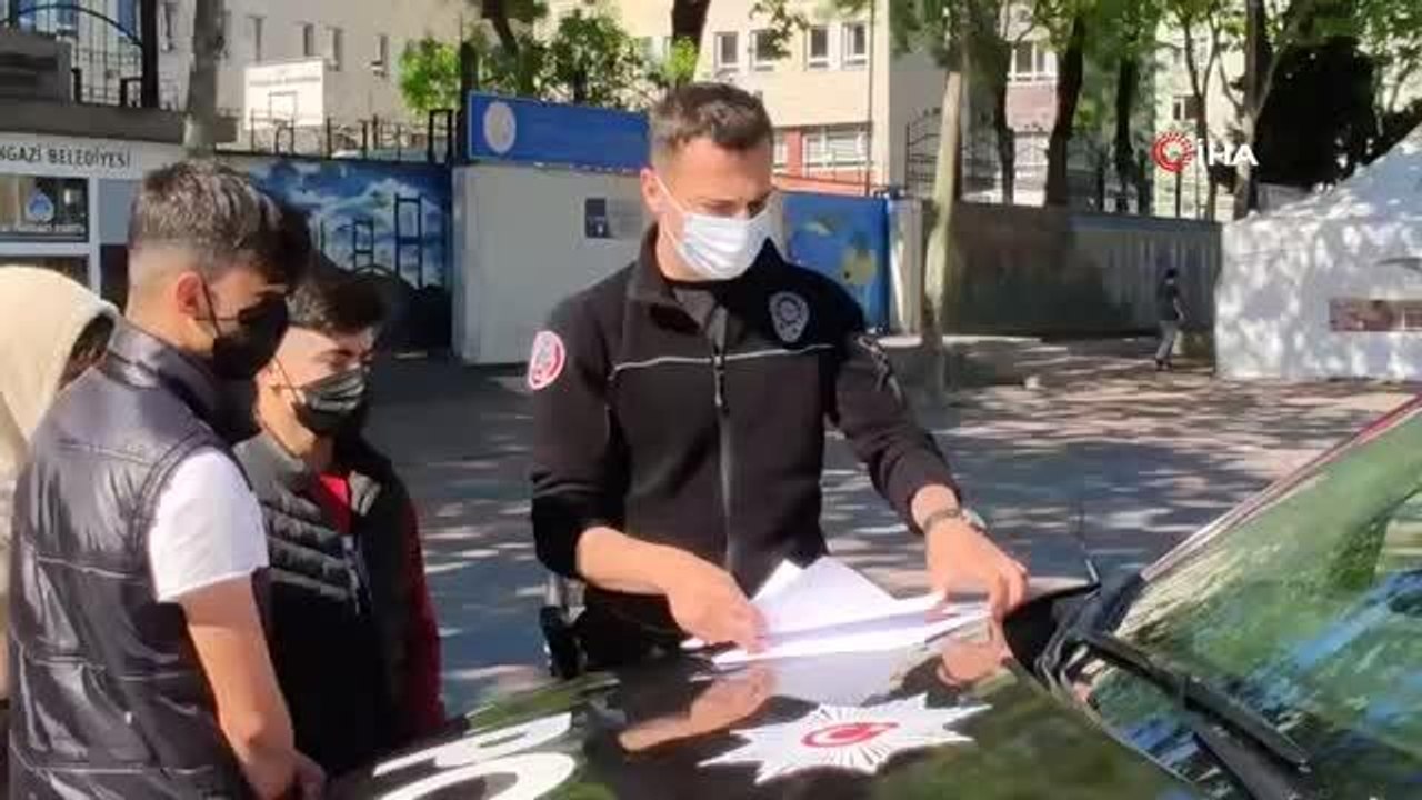 Sultangazi'de kısıtlamaya uymayan gençlere cezai işlem uygulandı