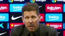 Football - Liga - Diego Simeone press conference after FC Barcelona 0-0 Atletico Madrid