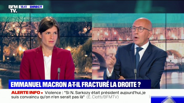 Éric Ciotti sur les régionales dans les Hauts-de-France: Ce que veut faire Monsieur Macron, c'est tenter de faire battre Xavier Bertrand, mais il n'y arrivera pas