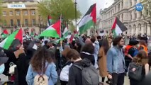 İngiltere'de Filistinliler'e Destek Protestosu