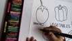 Draw Easy Vegetables + Montessori Activity  +  Vegetables Name In English  + Colours