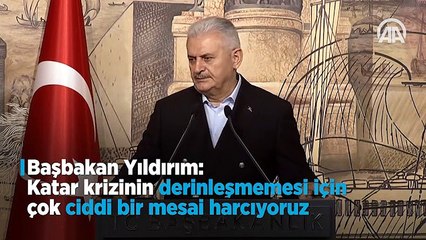 "Katar krizinin derinleşmemesi için çok ciddi bir mesai harcıyoruz"
