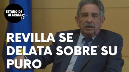La absurda explicación del presidente de Cantabria, Miguel Ángel Revilla sobre su puro