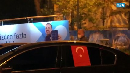 Sokağa çıkma yasağında İsrail protestosu trafiği kapattı