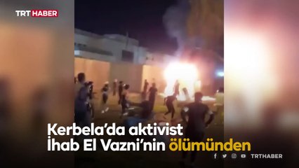 Protestocular Kerbela'daki İran konsolosluğu binasını ateşe verdi