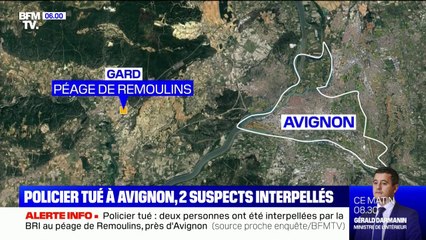 Policier tué: deux suspects interpellés à un péage près d'Avignon