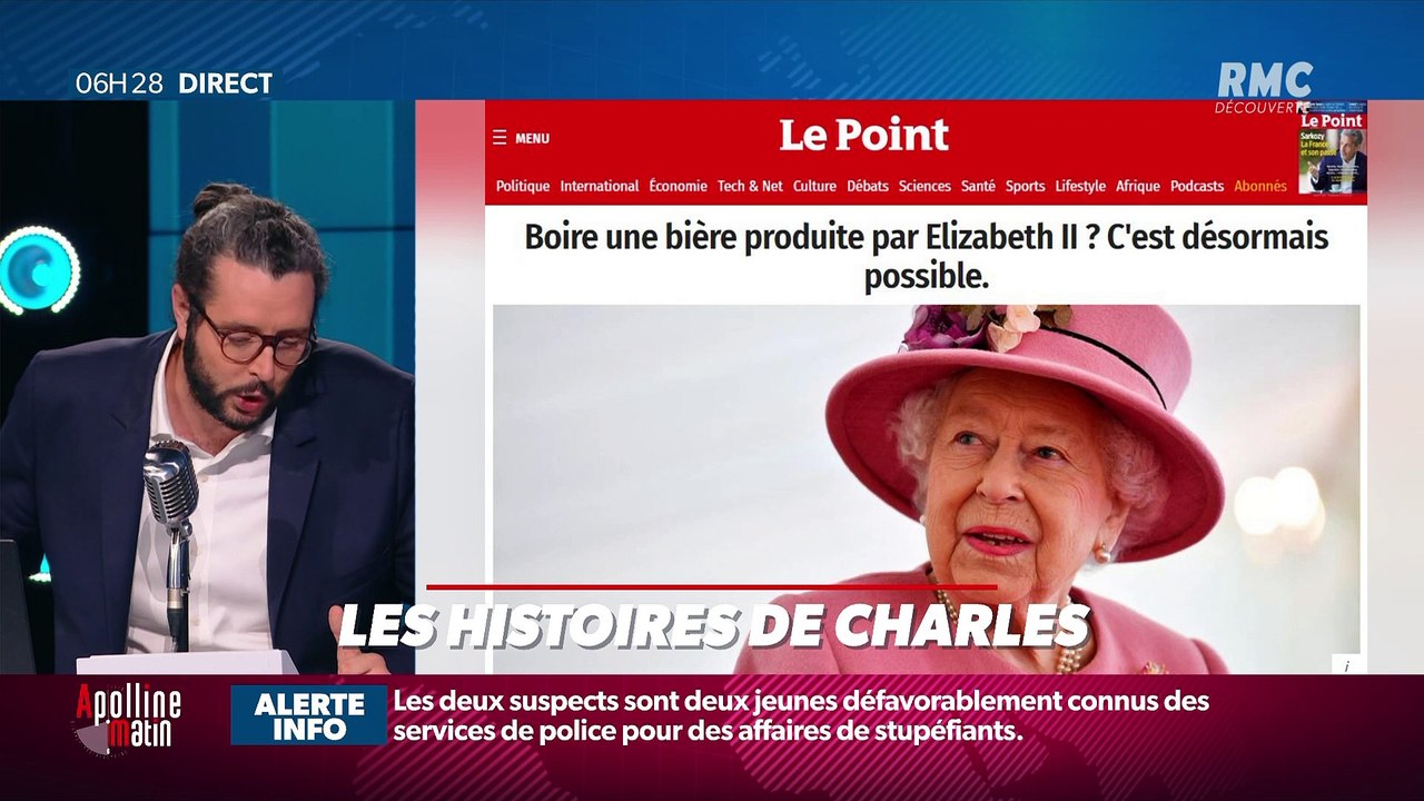 « Les 3 histoires de Charles Magnien » : La reine Elisabeth lance sa bière et comment alerter sur les nids de poule en Nouvelle-Zélande ? - 10/05