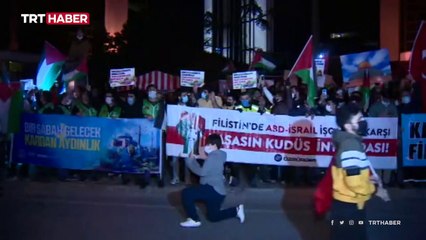 Yurdun dört bir yanında İsrail'e tepki gösterileri