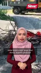 Berang 'laluan tikus' ditutup, penduduk bakar penghadang