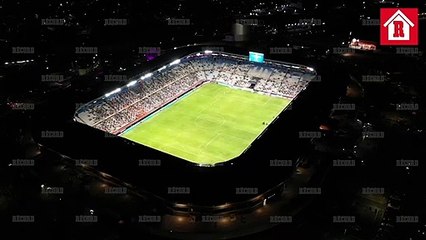 Espectacular vista del Estadio Hidalgo durante el partido Pachuca vs Chivas