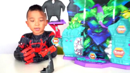 Spider-Man Spider-Verse Super Collider Playset Unboxing Fun With Ckn Toys